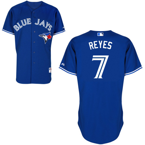 Jose Reyes #7 MLB Jersey-Toronto Blue Jays Men's Authentic Alternate Blue Baseball Jersey